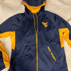 West Virginia Mountaineers Navy & Gold Full-Zip Hoodie